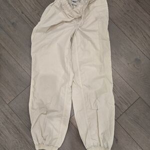 TNA Cream Elastic Waist Jogger Pants Womens